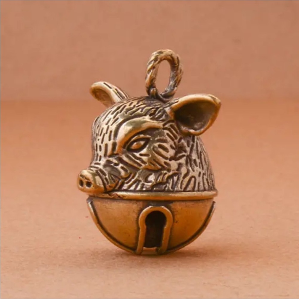 Solid Brass hog Bell - Picture 4 of 7